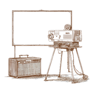 Проектор и экран